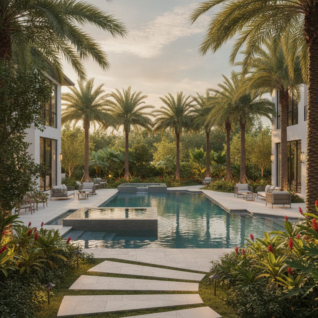 Full landscape and lighting, Winter Park